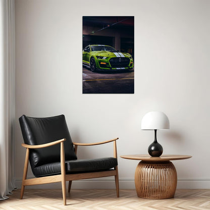 Ford Mustang Ford Racing Car Vintage Shelby Poster Wall Art Print Home Wall Decor - xonomax