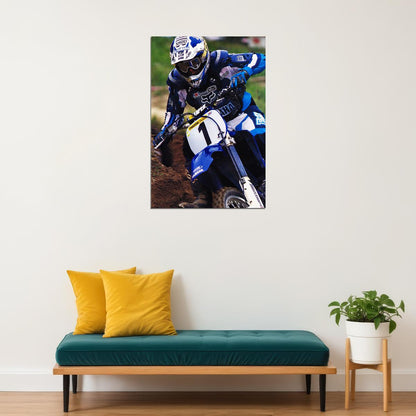 Doug Henry Motorcycle Cross Country Driver Poster Wall Art Print Home Wall Decor