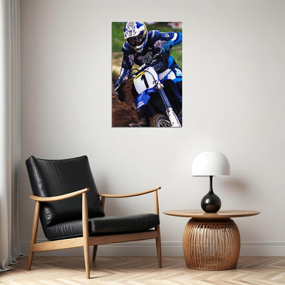 Doug Henry Motorcycle Cross Country Driver Poster Wall Art Print Home Wall Decor