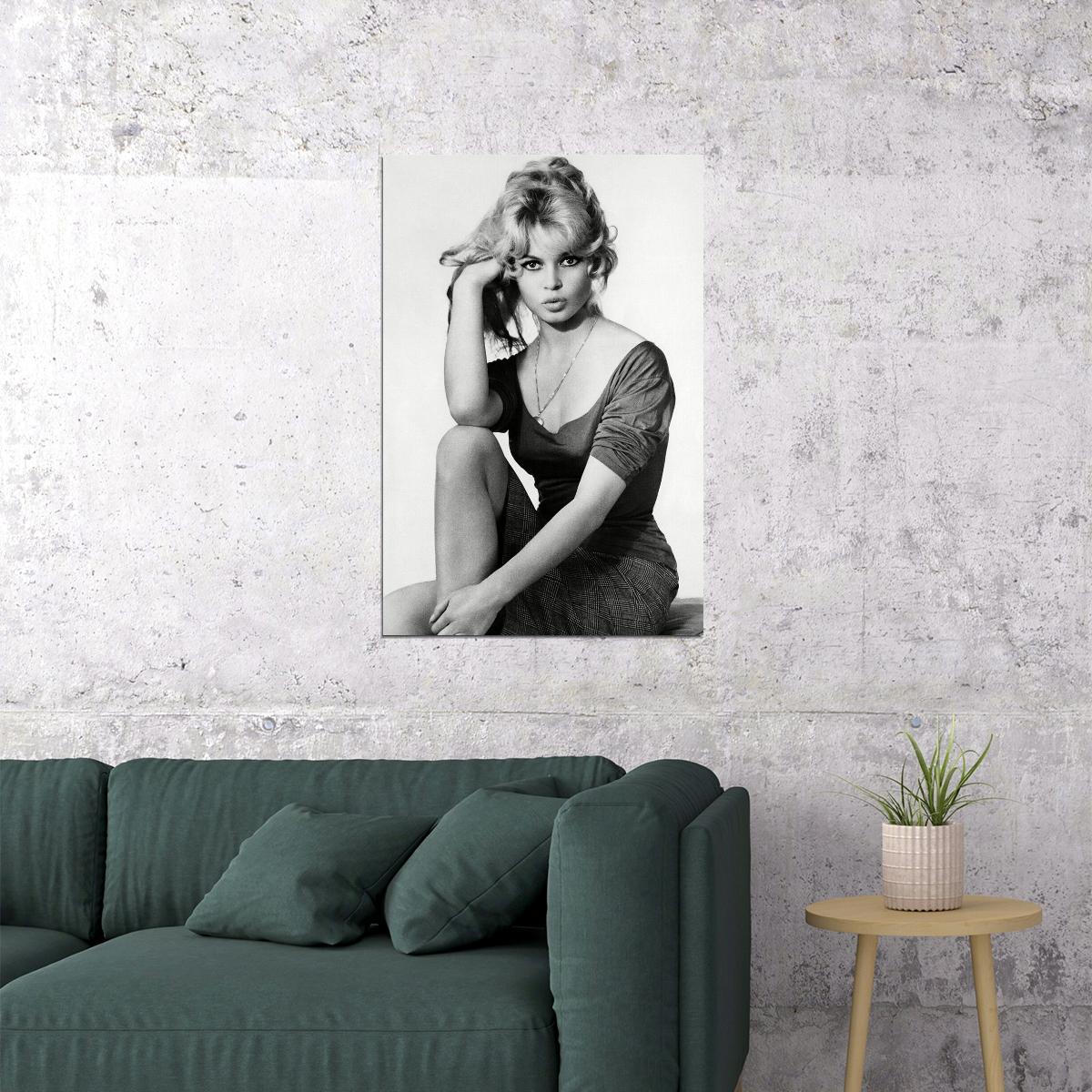 Brigitte Bardot Celebrity Movie Actress Star Poster Wall Art Print Home Wall Decor