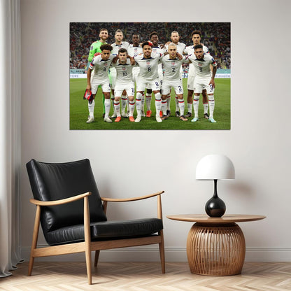 United States Men's National Soccer Team World Cup Poster Wall Art Print Home Wall Decor