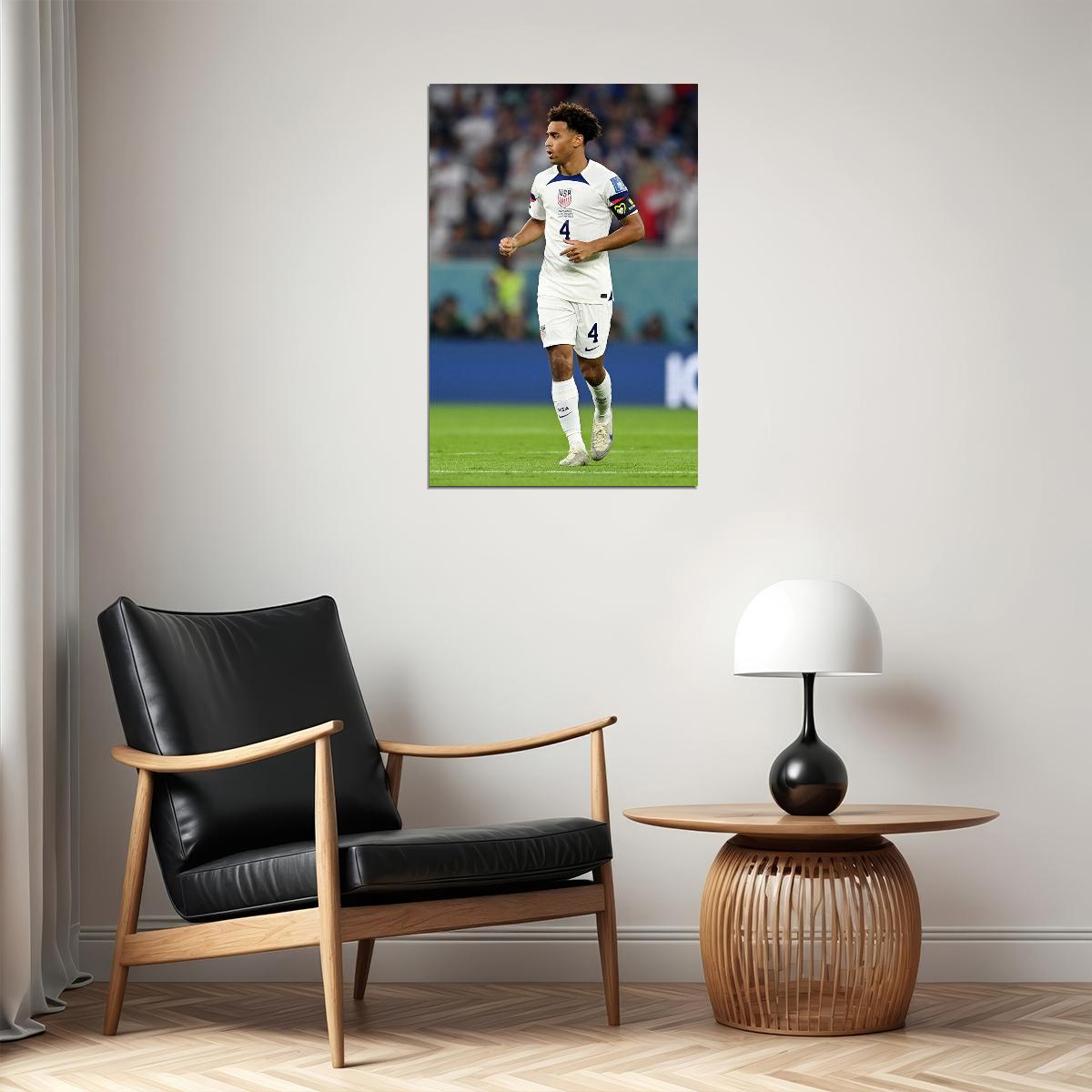 Tyler Adams United States National Soccer Team World Cup Poster Wall Art Print Home Wall Decor