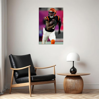 Cincinnati Bengals Tee Higgins American Football Player Poster Wall Art Print Home Wall Decor