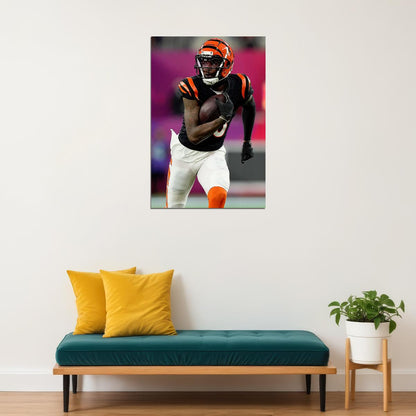 Cincinnati Bengals Tee Higgins American Football Player Poster Wall Art Print Home Wall Decor