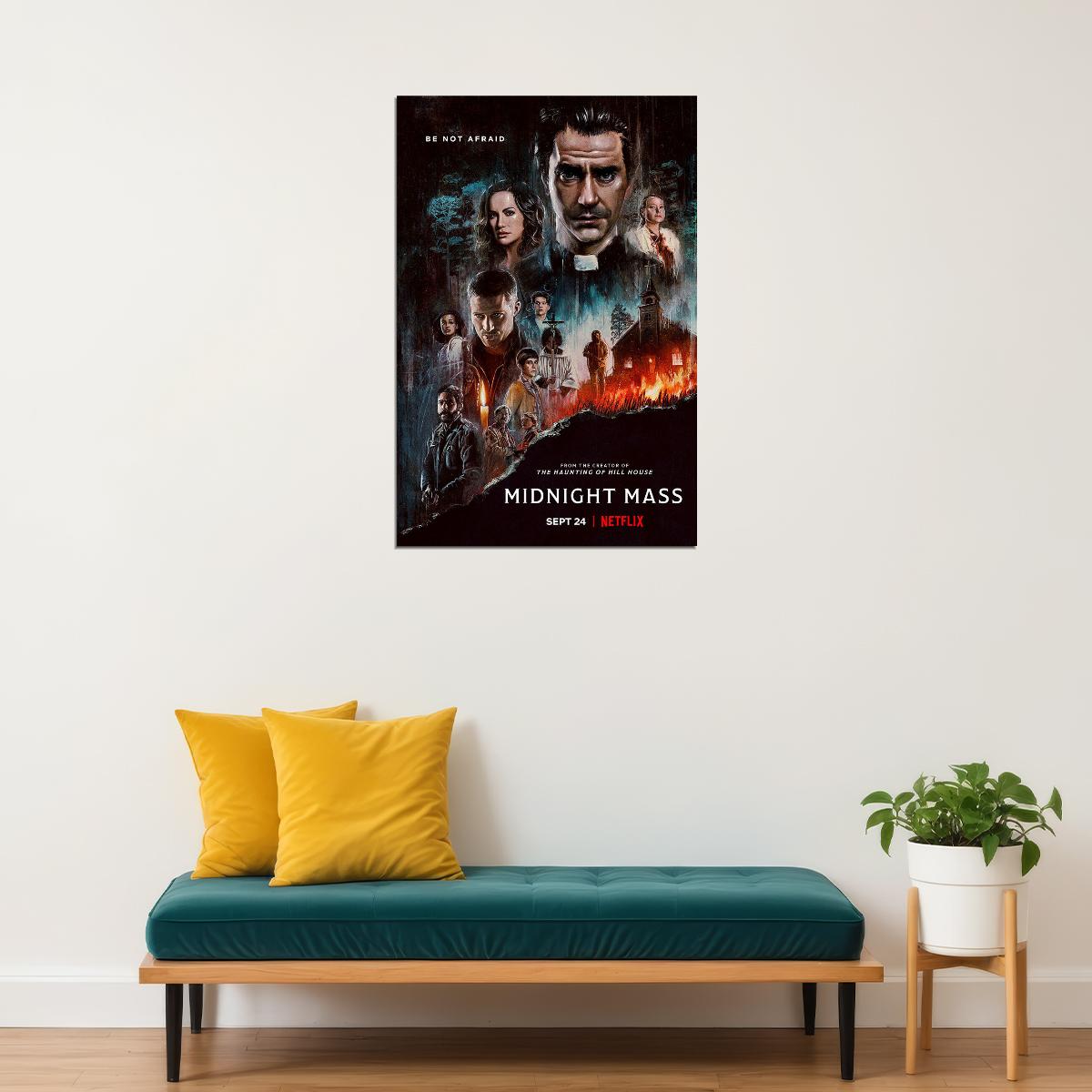 Midnight Mass Movie Drama Fantasy Horror Poster Wall Art Print Home Wall Decor - xonomax