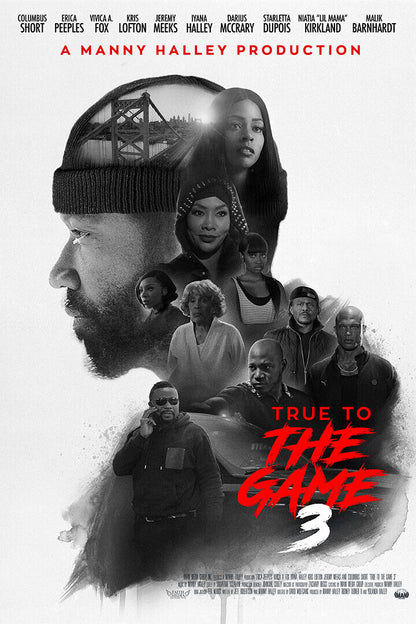 A Manny True To The Game 3 Movie Romantic Thriller Poster Wall Art Print Home Wall Decor - xonomax