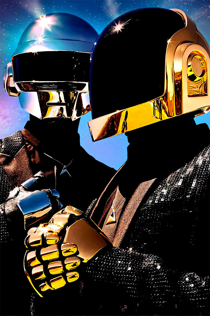 Daft Punk Mask Pop Music Singer Artists Singer Poster Wall Art Print Home Wall Decor