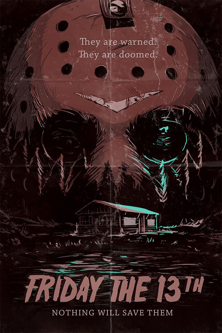 Friday The 13th Movie Thriller Excitement Poster Wall Art Print Home Wall Decor - xonomax