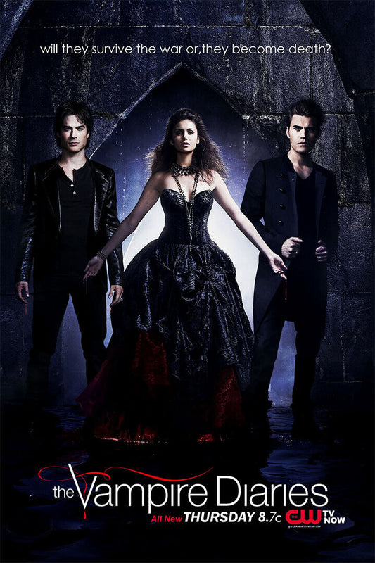 The Vampire Diaries Tv Movie Paul Wesley Ian Joseph Poster Wall Art Print Home Wall Decor - xonomax