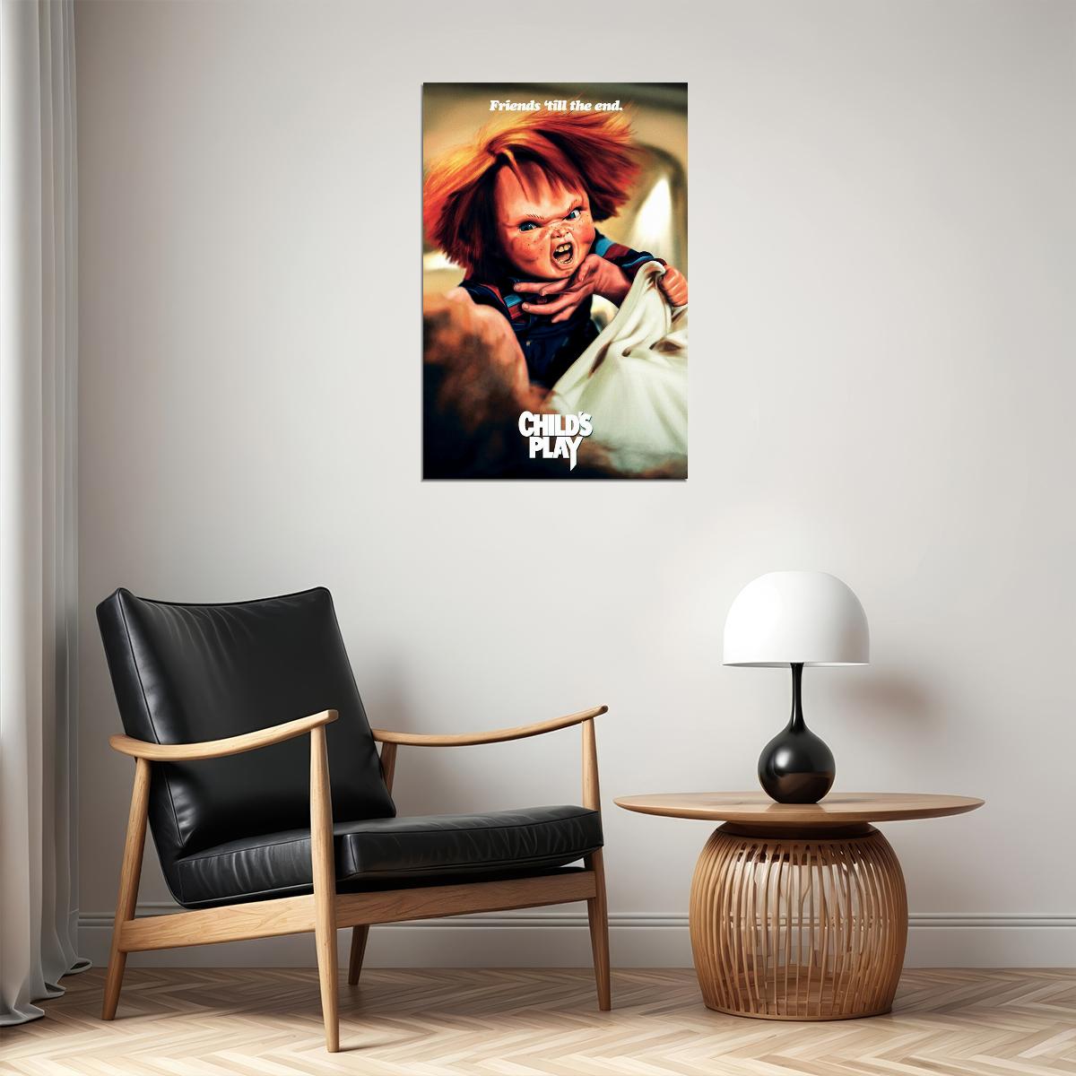 Horror Movie Chucky Childs Play Thriller Poster Wall Art Print Home Wall Decor - xonomax