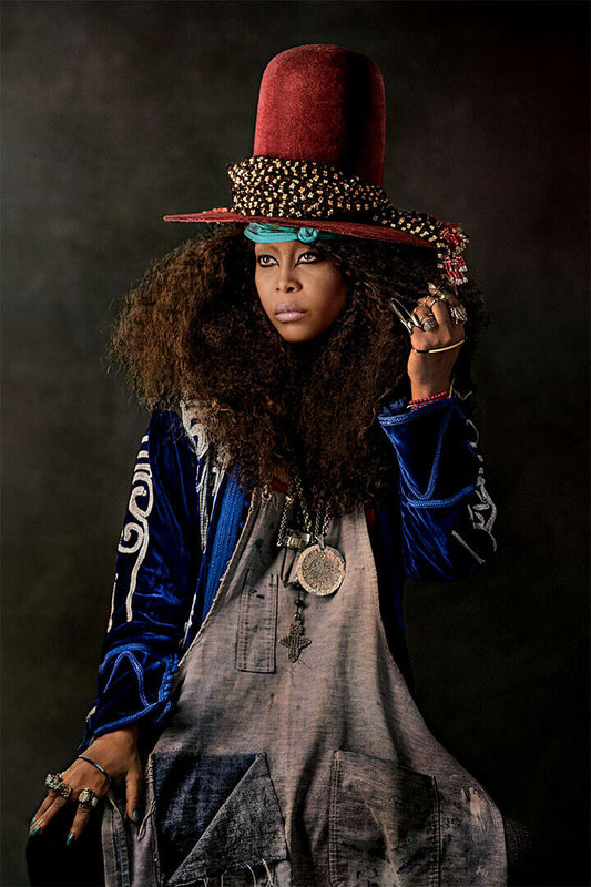 Erykah Badu Music Singer Star Musician Poster Wall Art Print Home Wall Decor