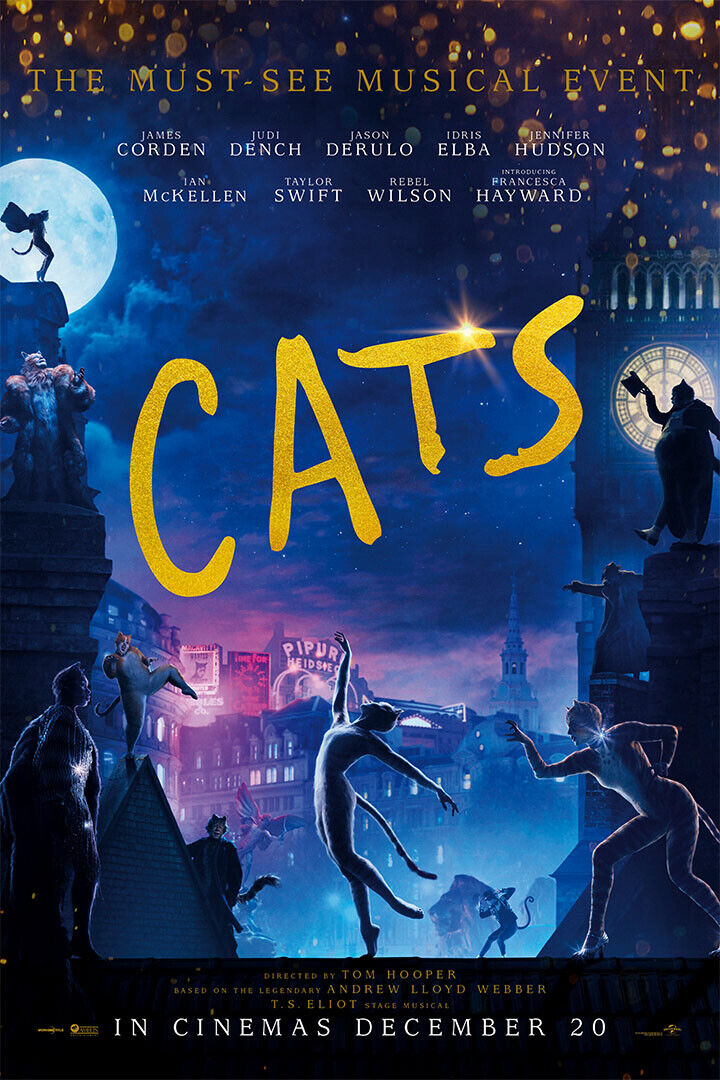 Cats Movie 2019 You Will Believe Tom Hooper Drama Poster Wall Art Print Home Wall Decor