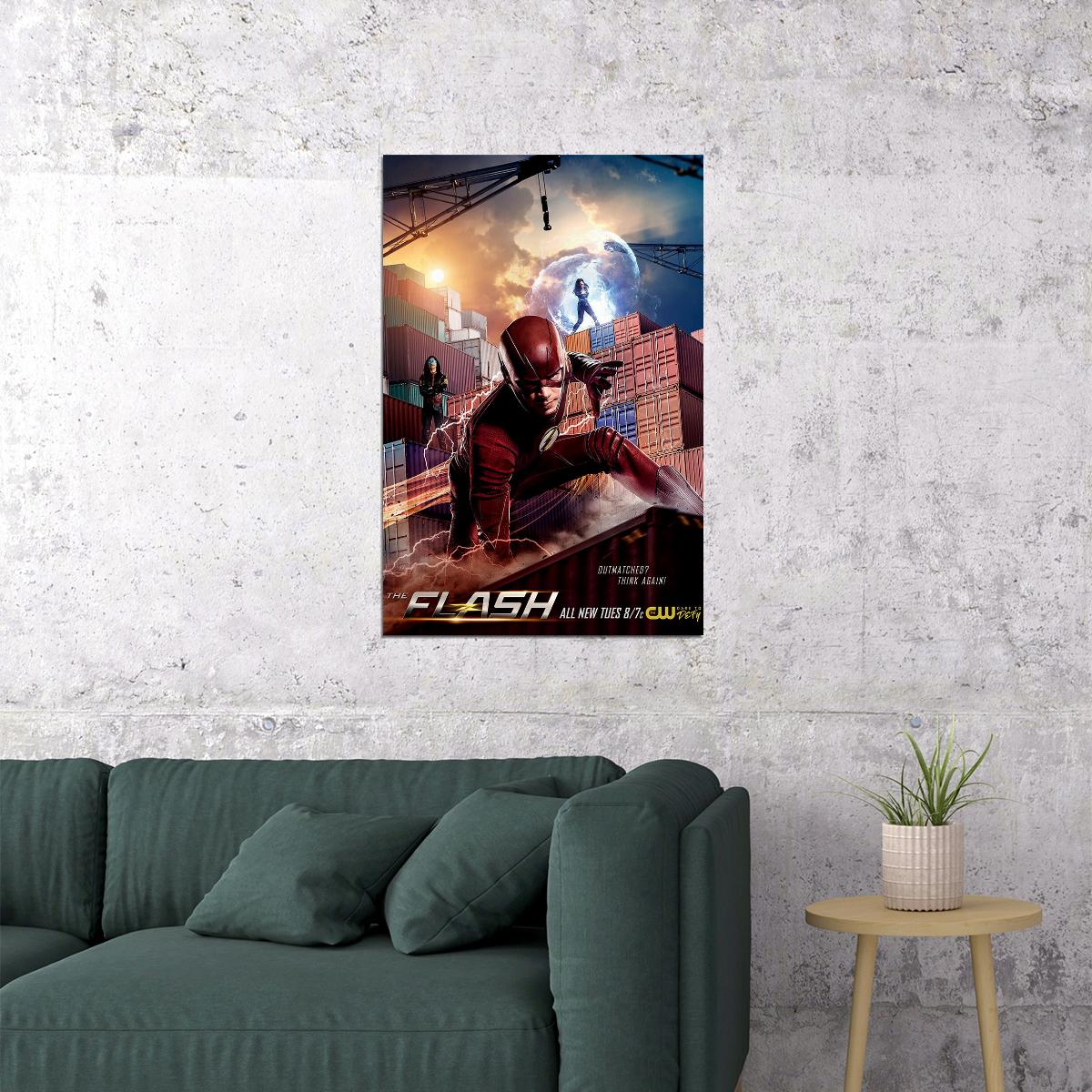 The Flash Season 4 2 Tv Series Shows Superhero Drama Poster Wall Art Print Home Wall Decor