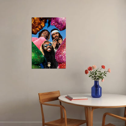 Flatbush Zombies Vacation In Hell 2020 Rap Album Singer Poster Wall Art Print Home Wall Decor