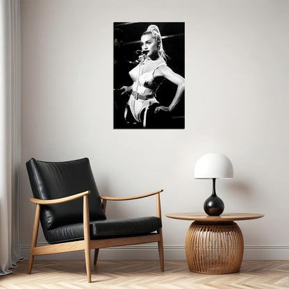 Madonna Performing During Blond Ambition Tour 3 Poster Wall Art Print Home Wall Decor