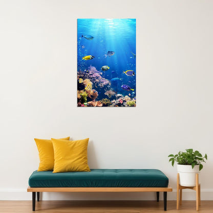 Underwater Sea Life Water Animals Poster Wall Art Print Home Wall Decor - xonomax