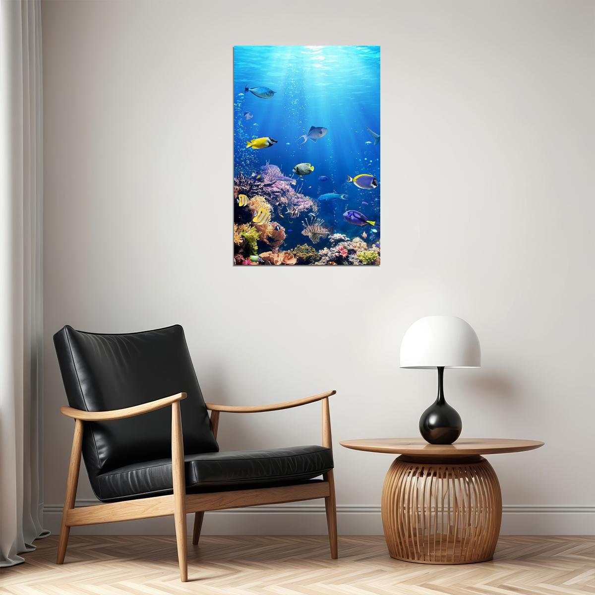Underwater Sea Life Water Animals Poster Wall Art Print Home Wall Decor - xonomax