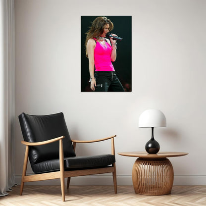 Shania Twain Singer And Beautiful Musician Poster Wall Art Print Home Wall Decor