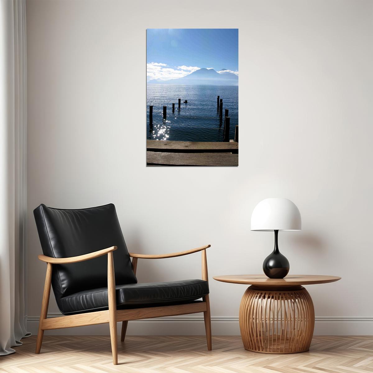 Lago De Atitlan In The Guatemala Highlands Sea Poster Wall Art Print Home Wall Decor - xonomax