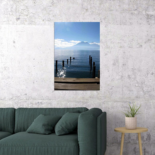 Lago De Atitlan In The Guatemala Highlands Sea Poster Wall Art Print Home Wall Decor - xonomax