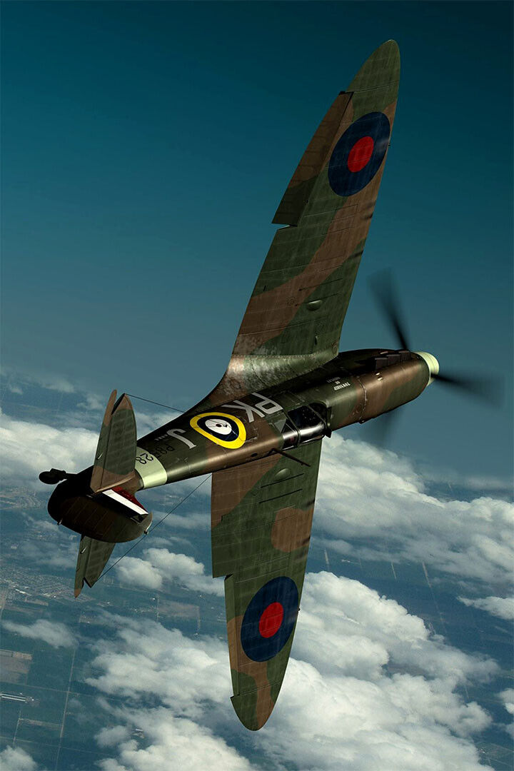 Supermarine Spitfire Mk.x1 Photo Recon Poster Wall Art Print Home Wall Decor