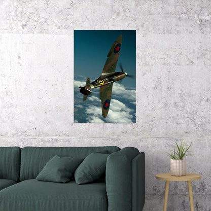 Supermarine Spitfire Mk.x1 Photo Recon Poster Wall Art Print Home Wall Decor