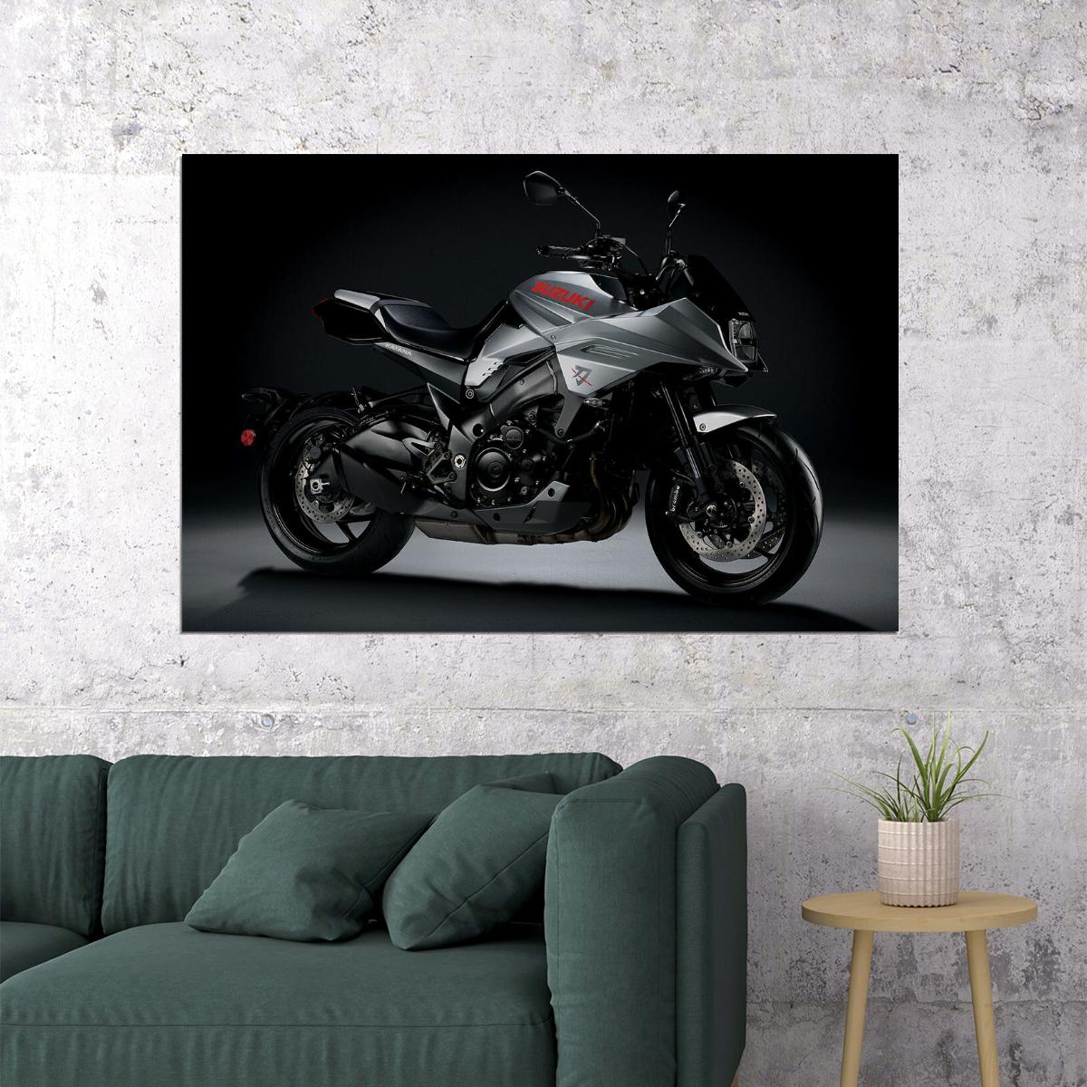 Suzuki Katana Motorcycle Enthusiasts Sports Model Poster Wall Art Print Home Wall Decor