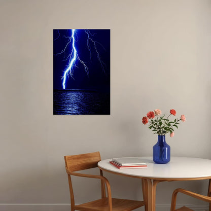 The Power Of Nature Lightning Photo Picture Poster Wall Art Print Home Wall Decor - xonomax