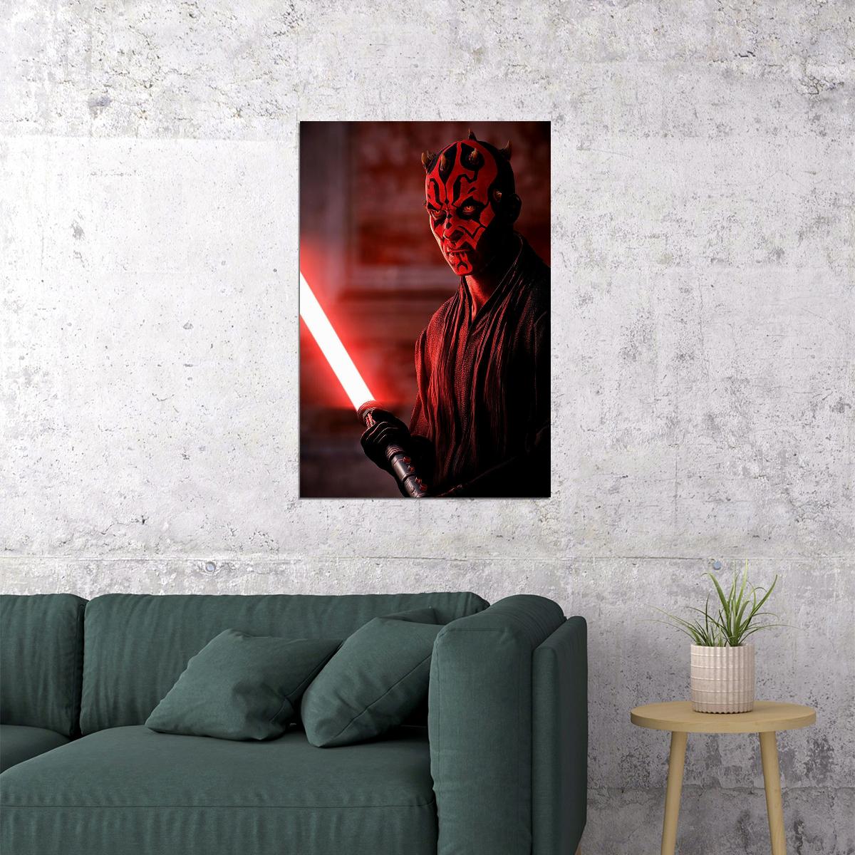 Star Wars Movie Excitement Darth Maul Poster Wall Art Print Home Wall Decor