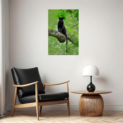Mean Black Panther Animals Picture Poster Wall Art Print Home Wall Decor - xonomax