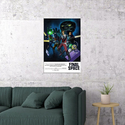 Final Space 2020 Gary Mooncake Tv Show Poster Wall Art Print Home Wall Decor