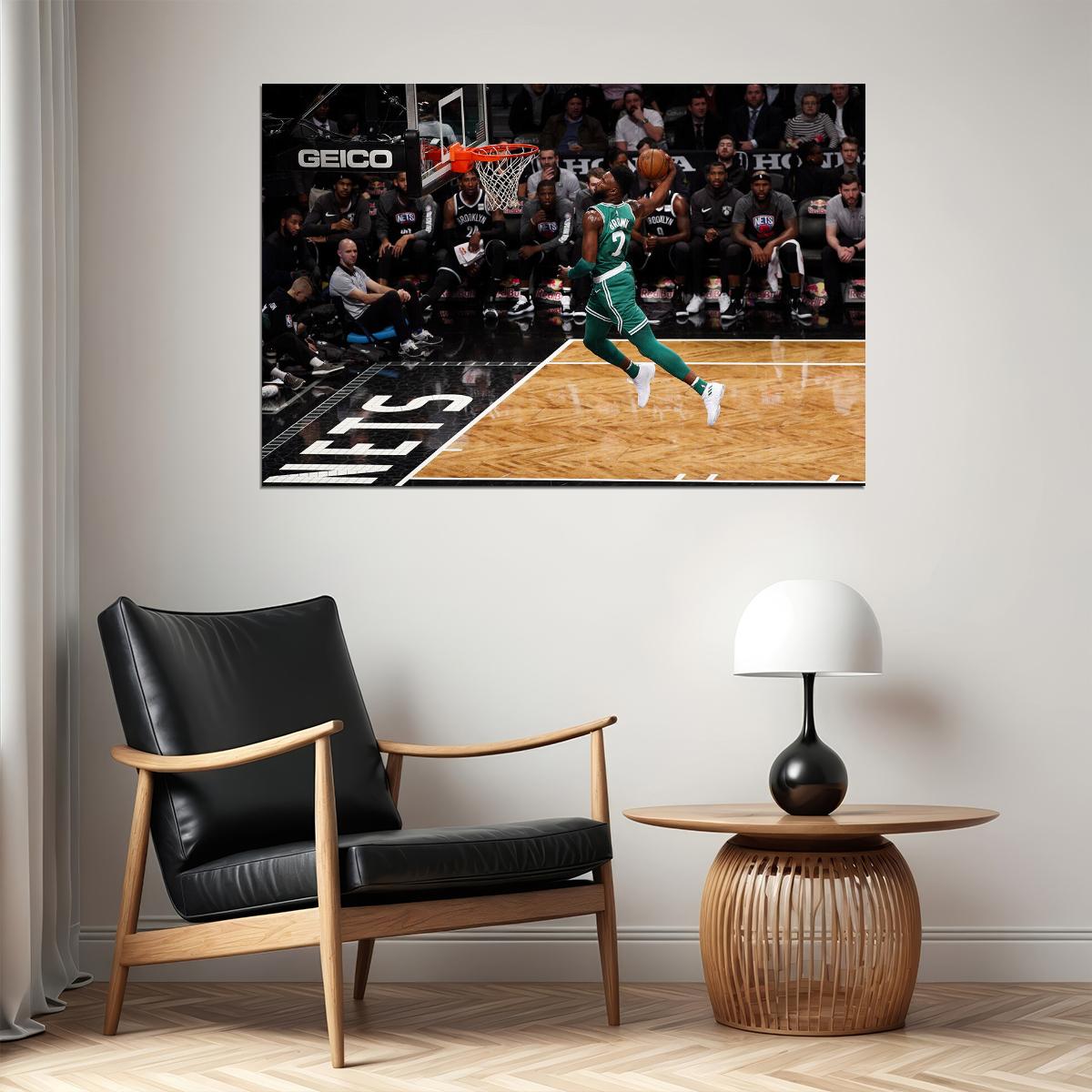 Jaylen Brown Boston Basketball Poster Wall Art Print Home Wall Decor