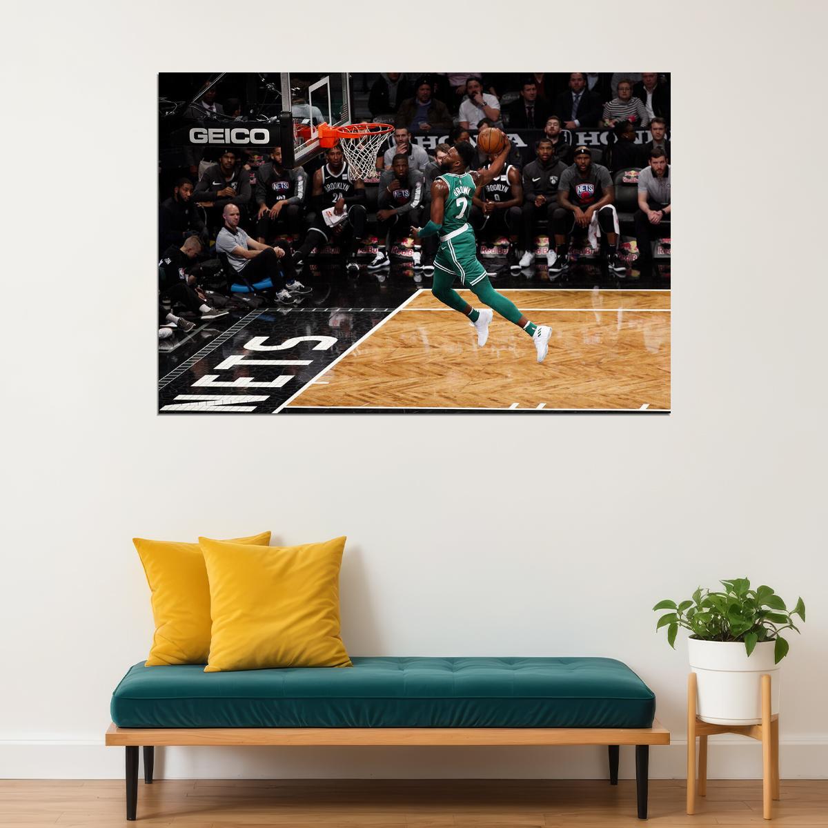 Jaylen Brown Boston Basketball Poster Wall Art Print Home Wall Decor