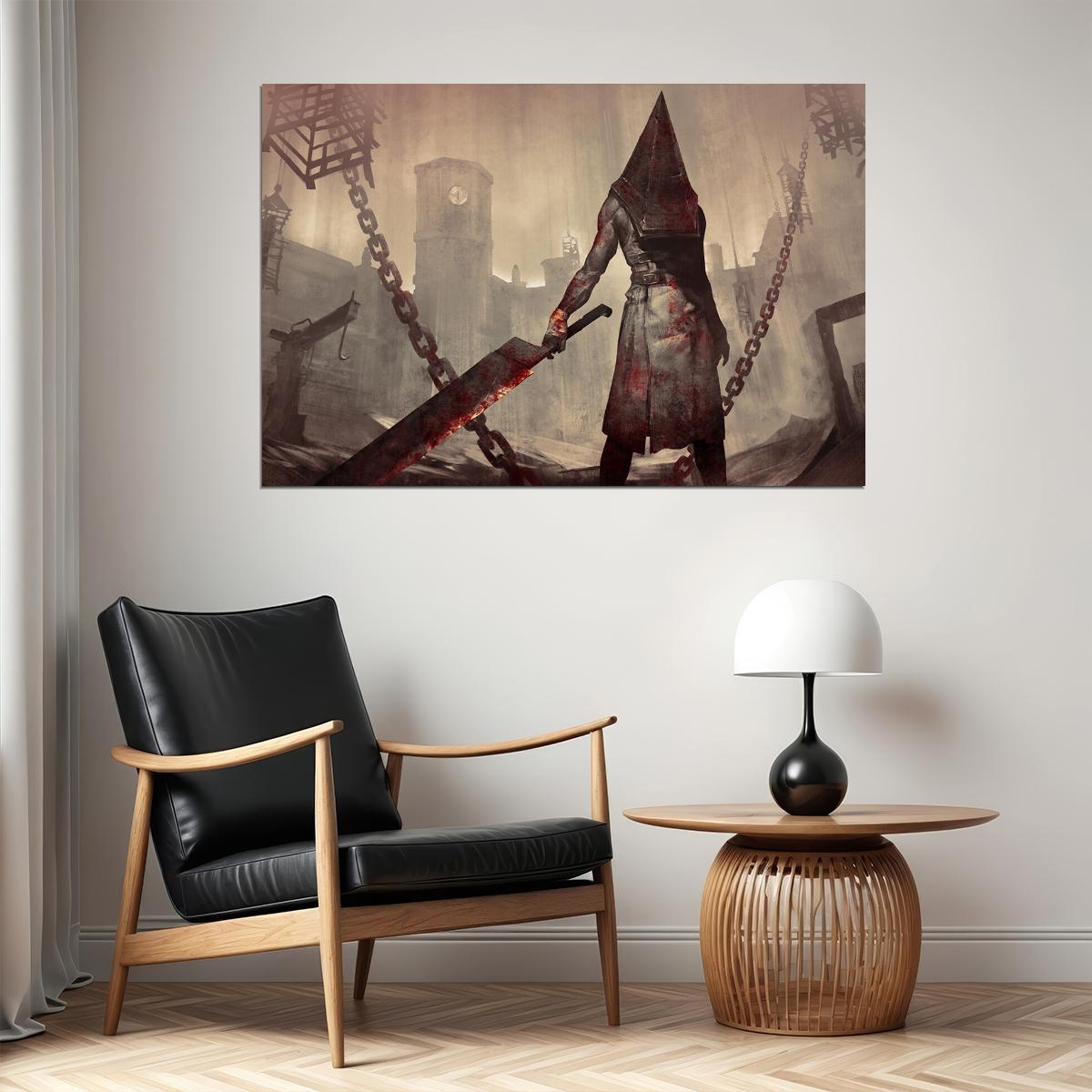 Silent Hill Dark Evil Head Homecoming Game Poster Wall Art Print Home Wall Decor