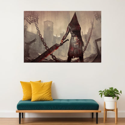 Silent Hill Dark Evil Head Homecoming Game Poster Wall Art Print Home Wall Decor