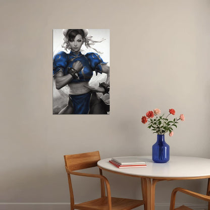 Chun Li Street Fighter Sexy Chinese Challenger Game Poster Wall Art Print Home Wall Decor