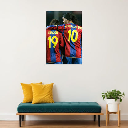 Ronaldinho Barcelona Brazil Soccer Football Star Poster Wall Art Print Home Wall Decor