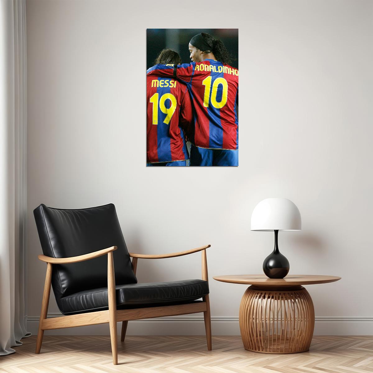 Ronaldinho Barcelona Brazil Soccer Football Star Poster Wall Art Print Home Wall Decor