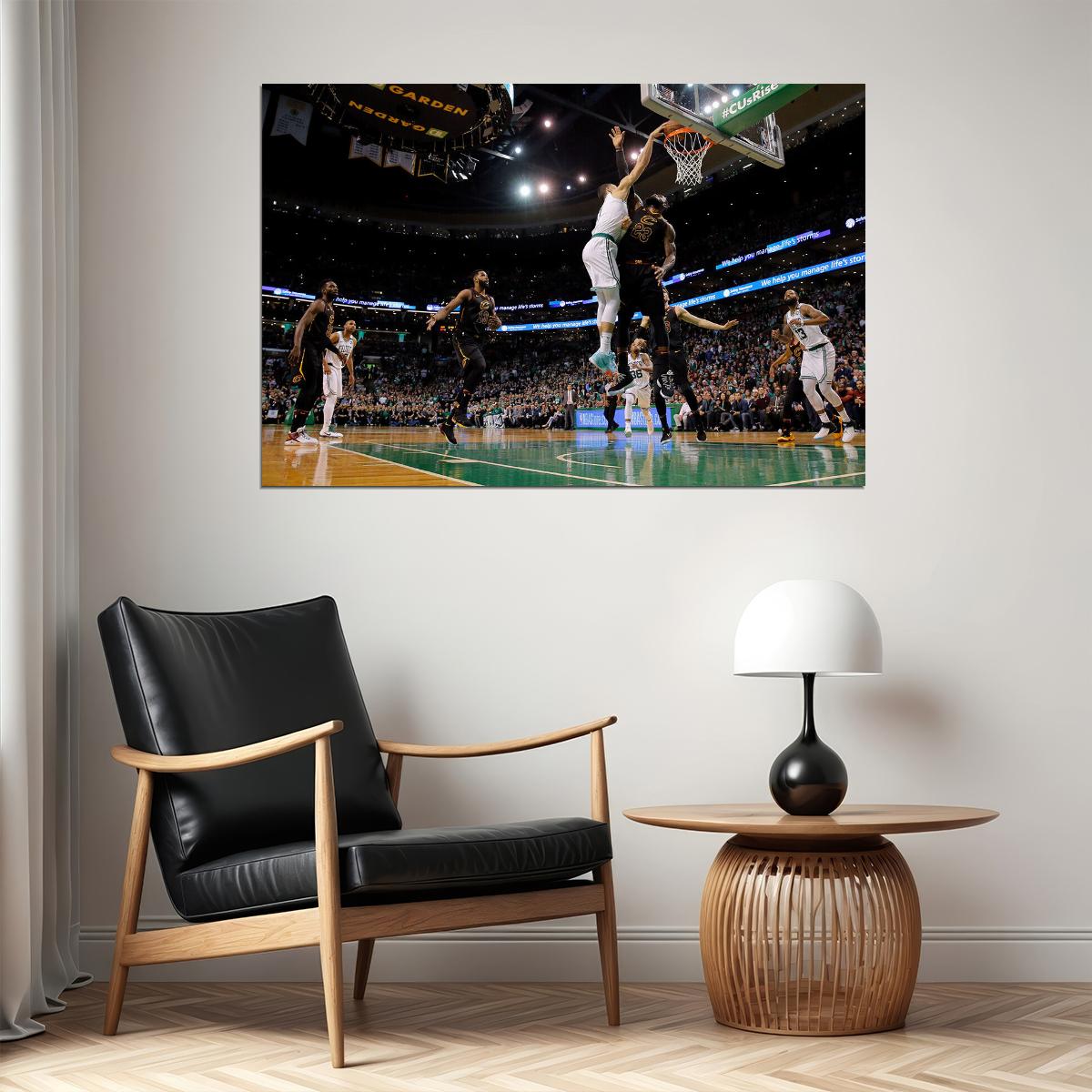 Jayson Tatum Boston Basketball Star Poster Wall Art Print Home Wall Decor