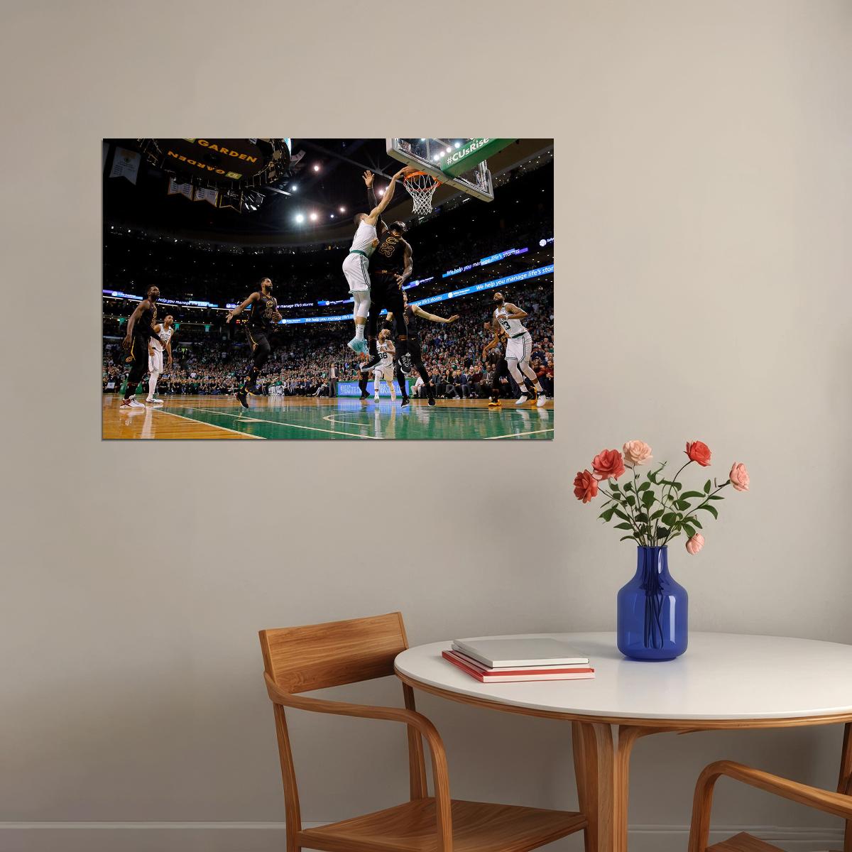 Jayson Tatum Boston Basketball Star Poster Wall Art Print Home Wall Decor