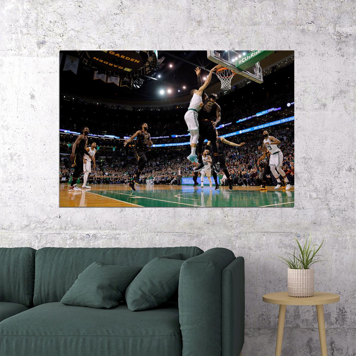 Jayson Tatum Boston Basketball Star Poster Wall Art Print Home Wall Decor