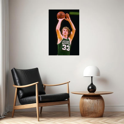 Larry Bird Boston Nba Classic Star Mvp Poster Wall Art Print Home Wall Decor