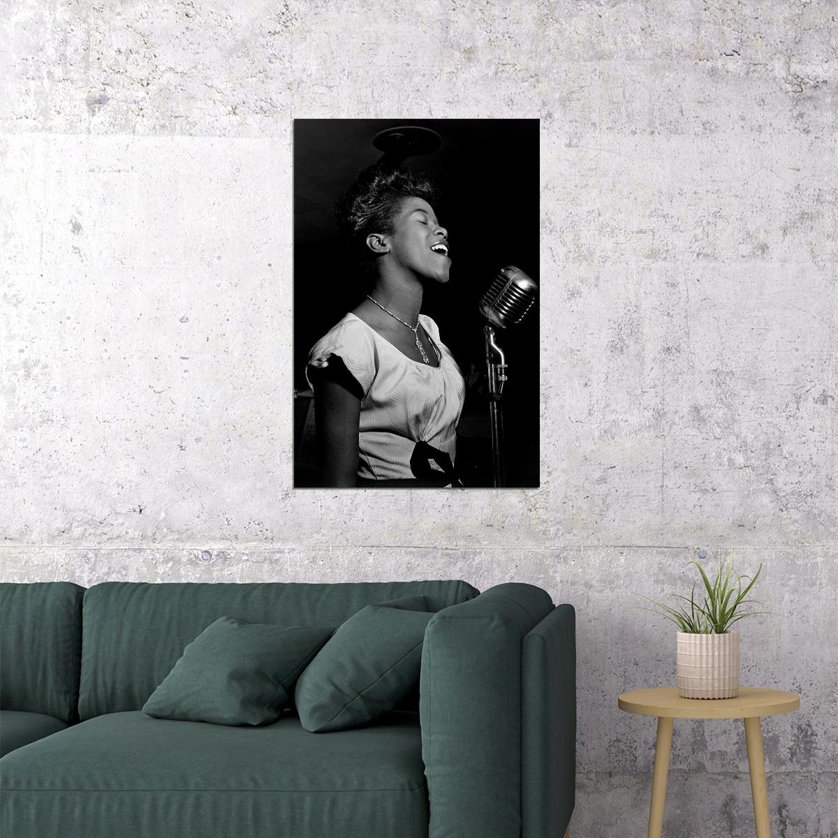 Sarah Vaughan Pianist Artist Poster Wall Art Print Home Wall Decor