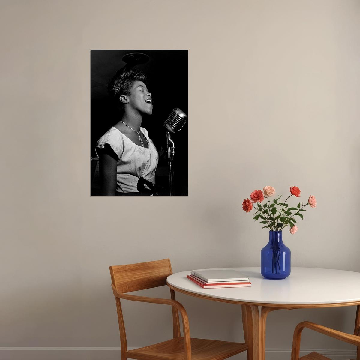 Sarah Vaughan Pianist Artist Poster Wall Art Print Home Wall Decor