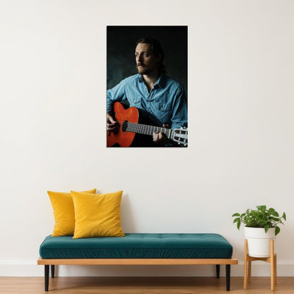 Singer Sturgill Simpson Playing Acoustic Guitar Poster Wall Art Print Home Wall Decor