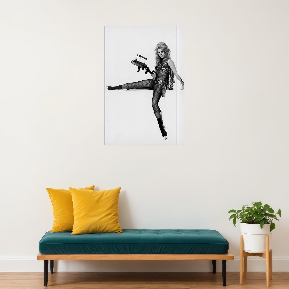 Jane Fonda As Barbarella Movie Poster Wall Art Print Home Wall Decor - xonomax