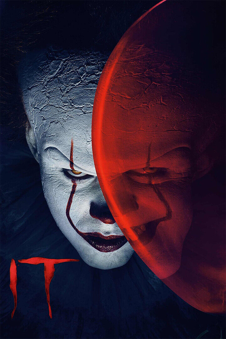 It Movie Pennywise Stephen King Horror 2017 Movie Poster Wall Art Print Home Wall Decor