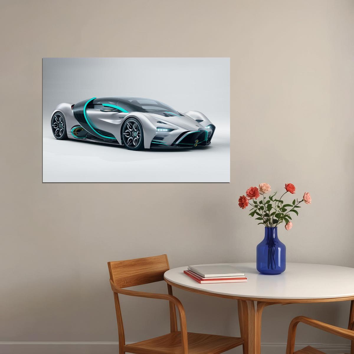 Hyperion Xp-1hydrogen-powered Sport Car Poster Wall Art Print Home Wall Decor