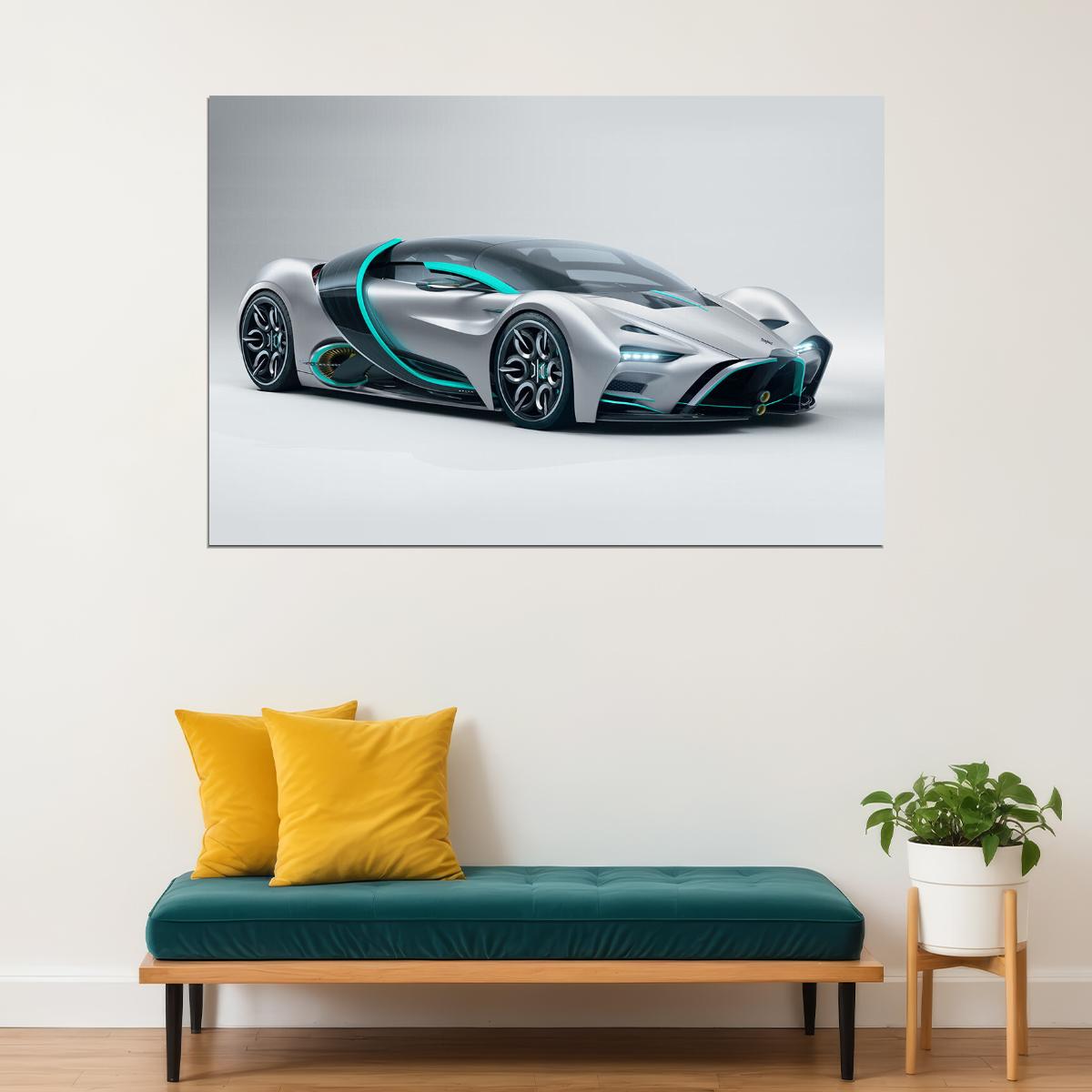 Hyperion Xp-1hydrogen-powered Sport Car Poster Wall Art Print Home Wall Decor