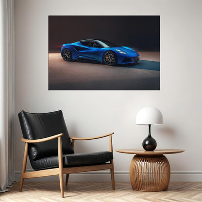 Lotus Emira First Edition Side View Poster Wall Art Print Home Wall Decor